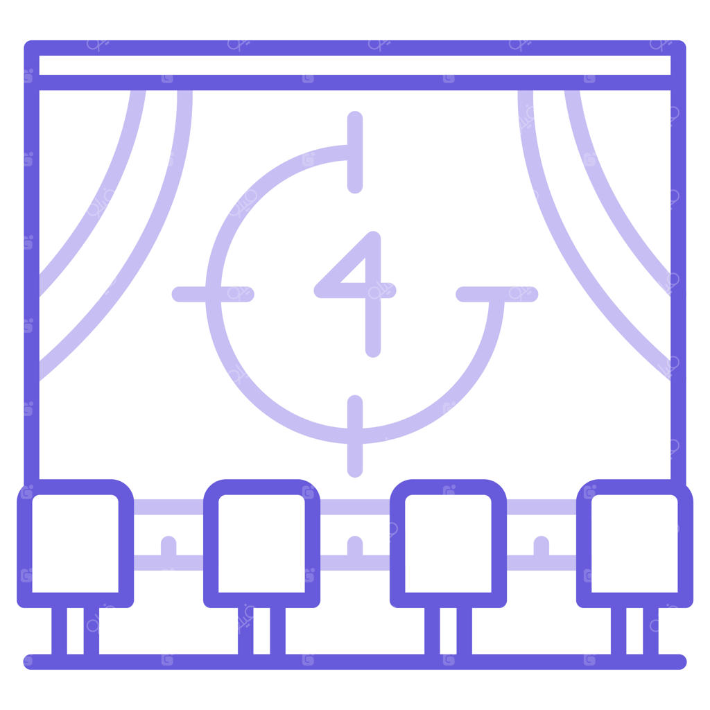 تصویرسازی وکتور شمارش معکوس سینمایی