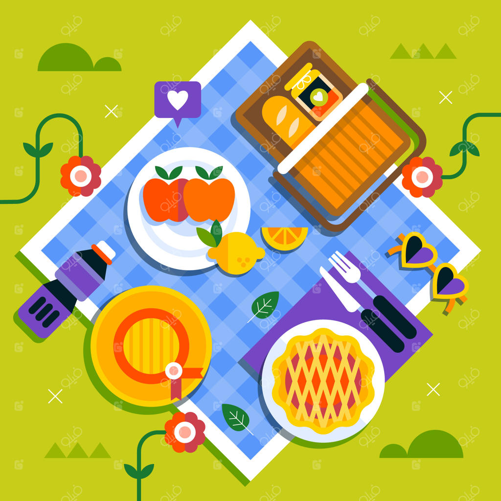 تصویرسازی روز بین‌المللی پیک‌نیک