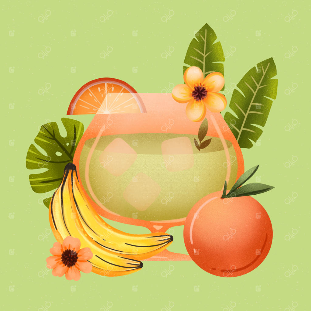 نقاشی آبرنگی از تابستان