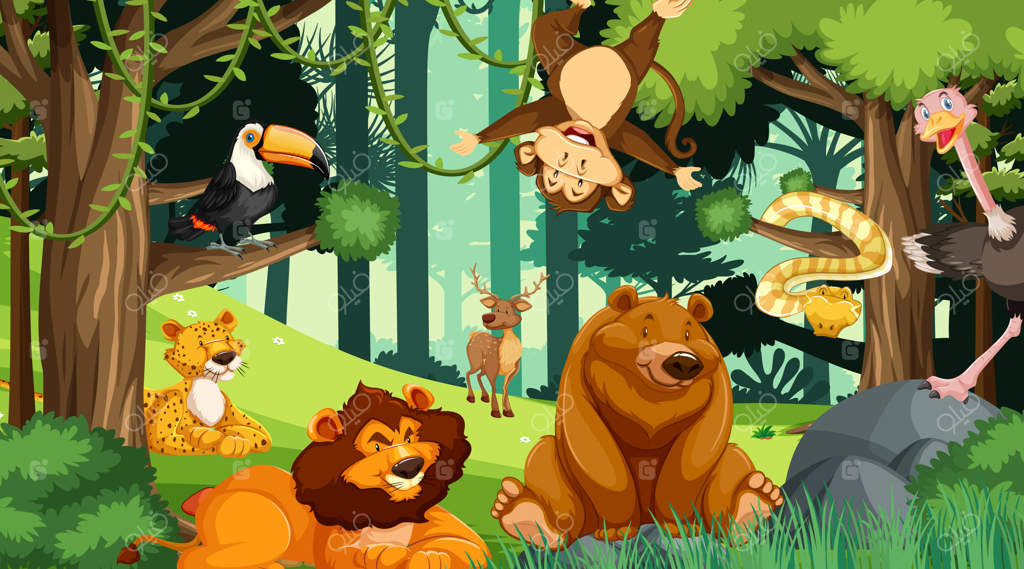 انواع حیوانات در جنگل