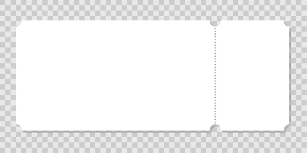 طرح بلیط یا بخت‌آزمایی. کارت ورودی خالی برای رویداد، کنسرت، فیلم، موزه، جشنواره، تئاتر، نمایشگاه