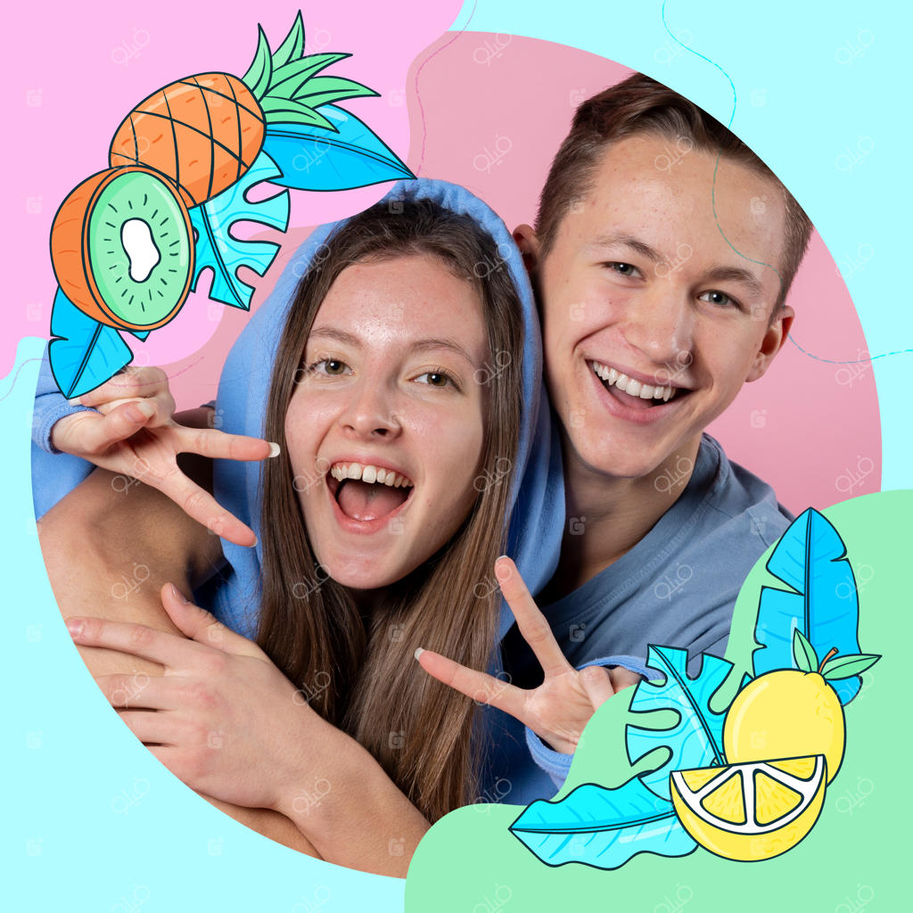 قاب دستی طراحی شده برای تابستان در فیس‌بوک