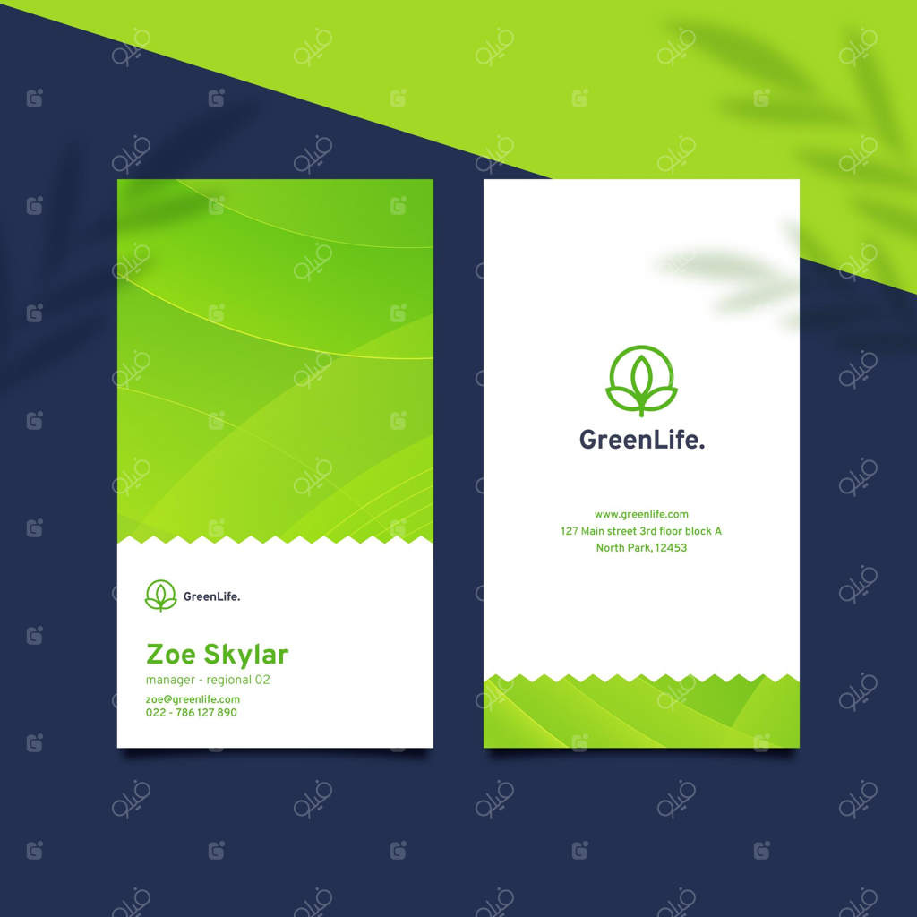 قالب کارت ویزیت دو رو