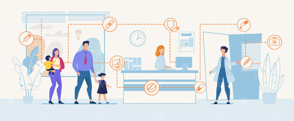 قالب بنر تبلیغاتی برای پزشکی خانواده