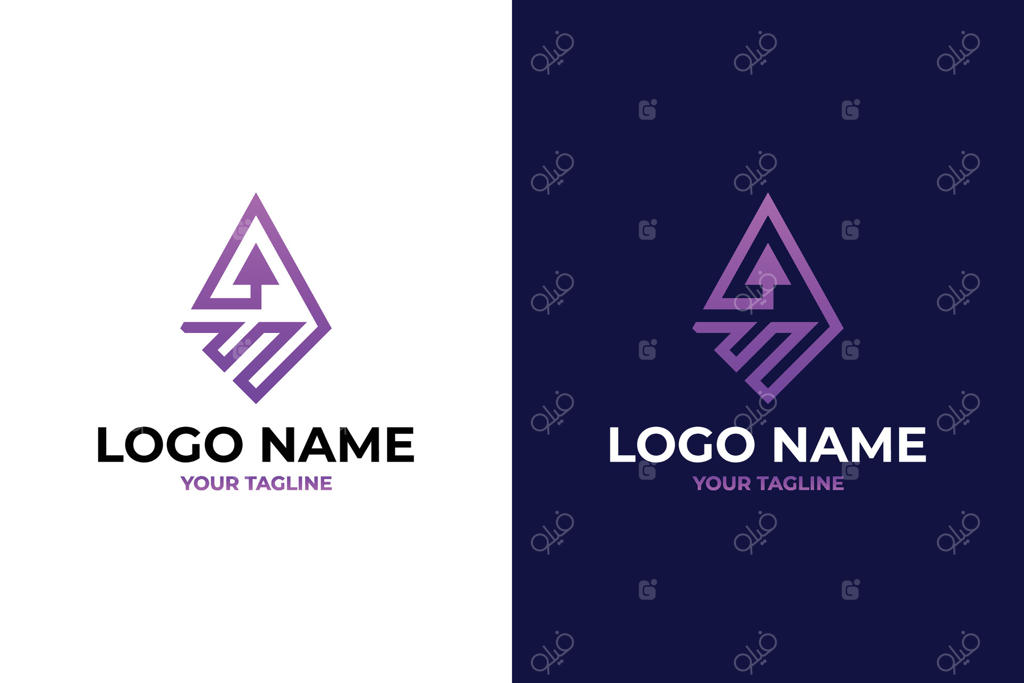 طراحی لوگوی فلش مدرن برای رشد کسب‌وکار