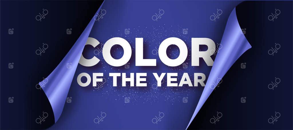 پس‌زمینه مدرن برش کاغذی با رنگ سال ۲۰۲۲