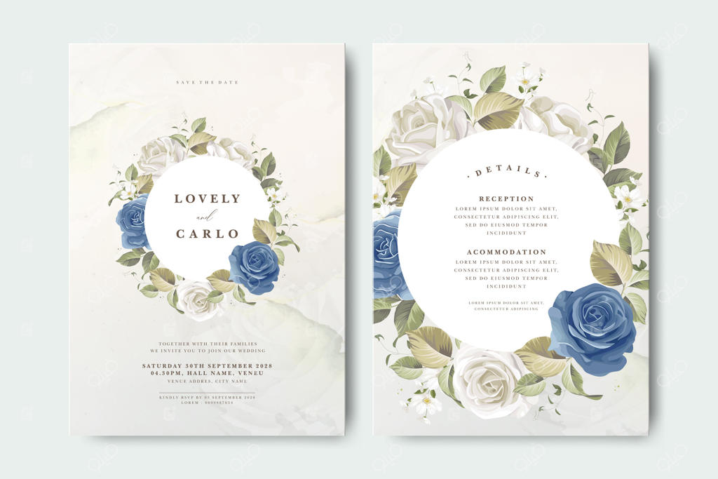 دعوتنامه زیبای عروسی