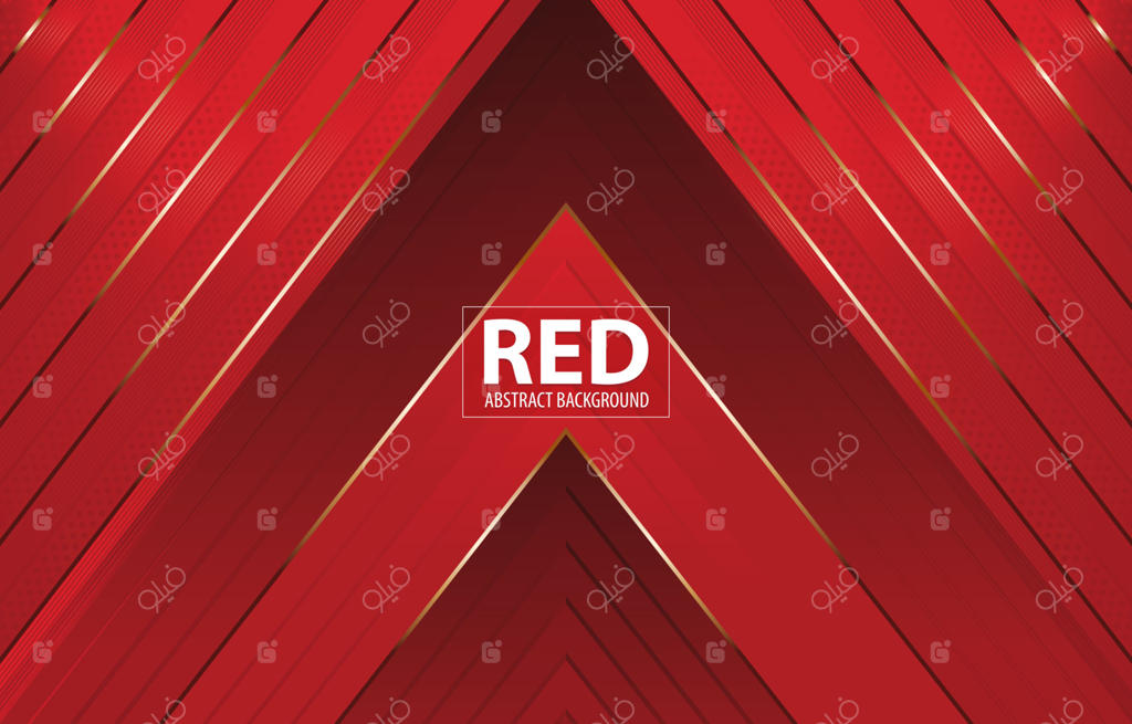 پس‌زمینه هندسی شیک به رنگ قرمز