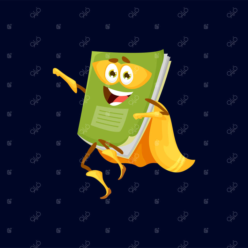 دفتر یادداشت شخصیت ابرقهرمان کتاب داستان مدرسه