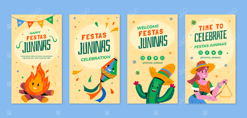 مجموعه استوری‌های اینستاگرام فلت برای جشن‌های ژوئن