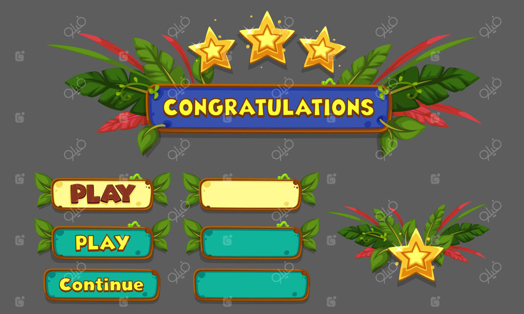 مجموعه المان‌های رابط کاربری برای بازی‌ها و اپلیکیشن‌های دوبعدی، رابط کاربری بازی بخش ۵