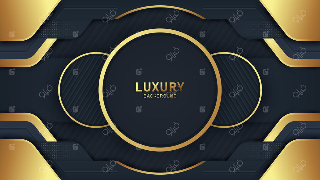 پس‌زمینه لوکس تیره و طلایی