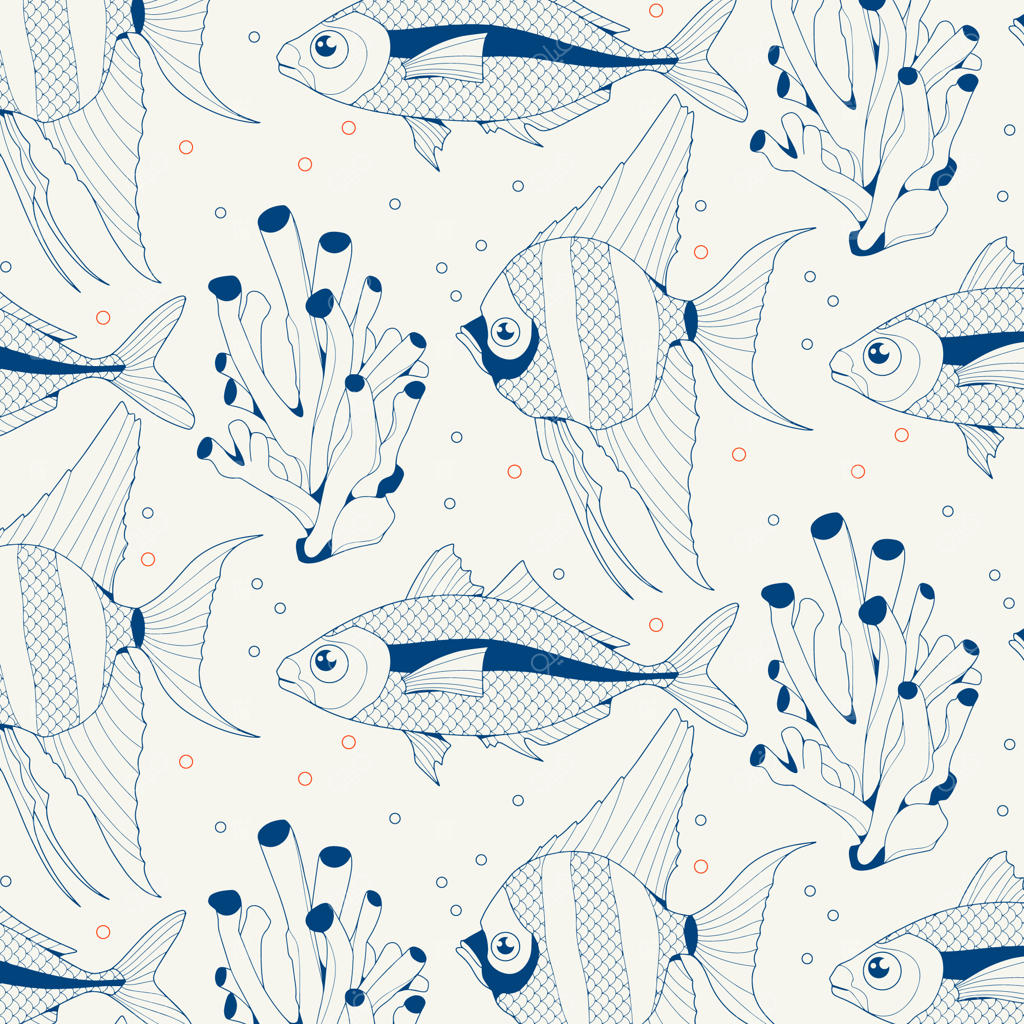 تصویرسازی دستی ماهی