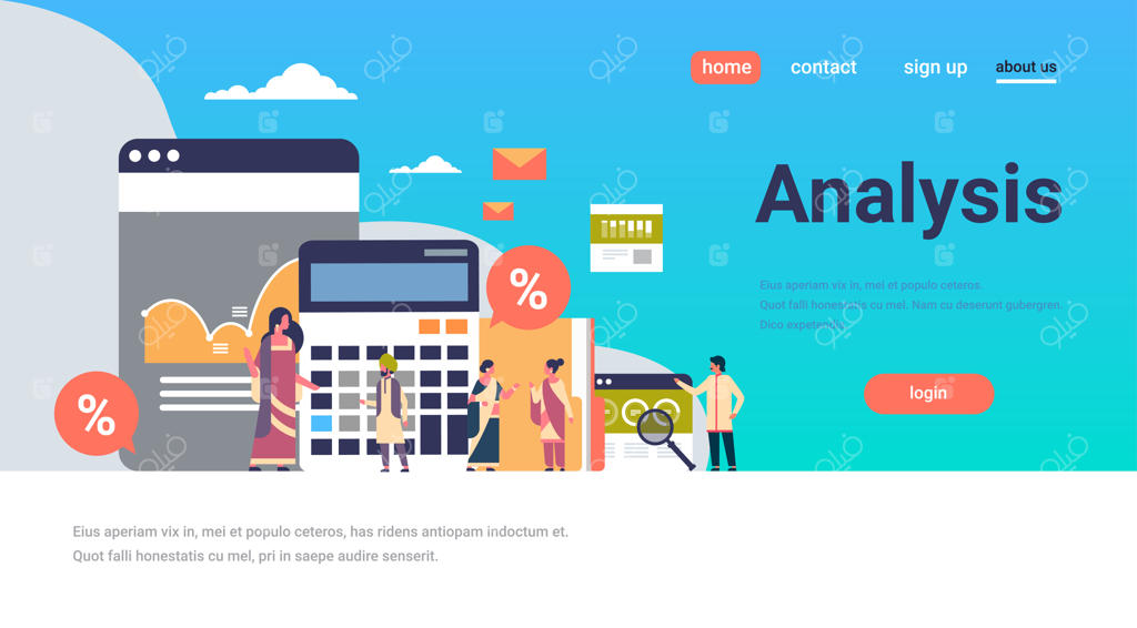 همکاری و طوفان فکری تاجران هندی با نمودارهای مالی و محاسبه‌گرها