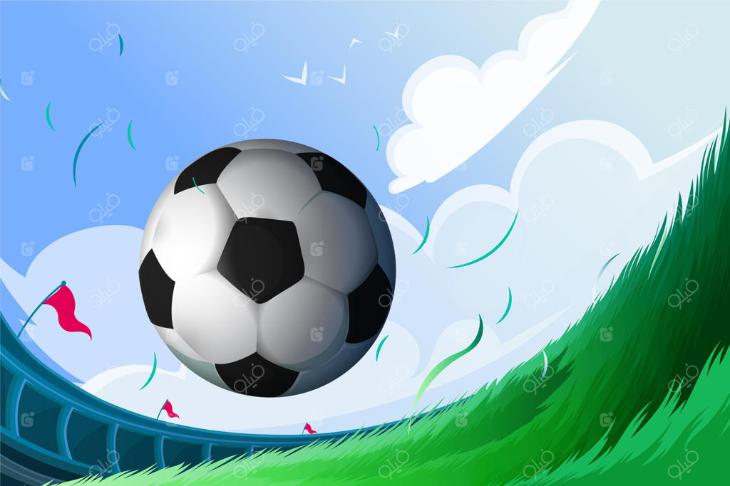 پس‌زمینه فوتبالی انتزاعی و واقعی