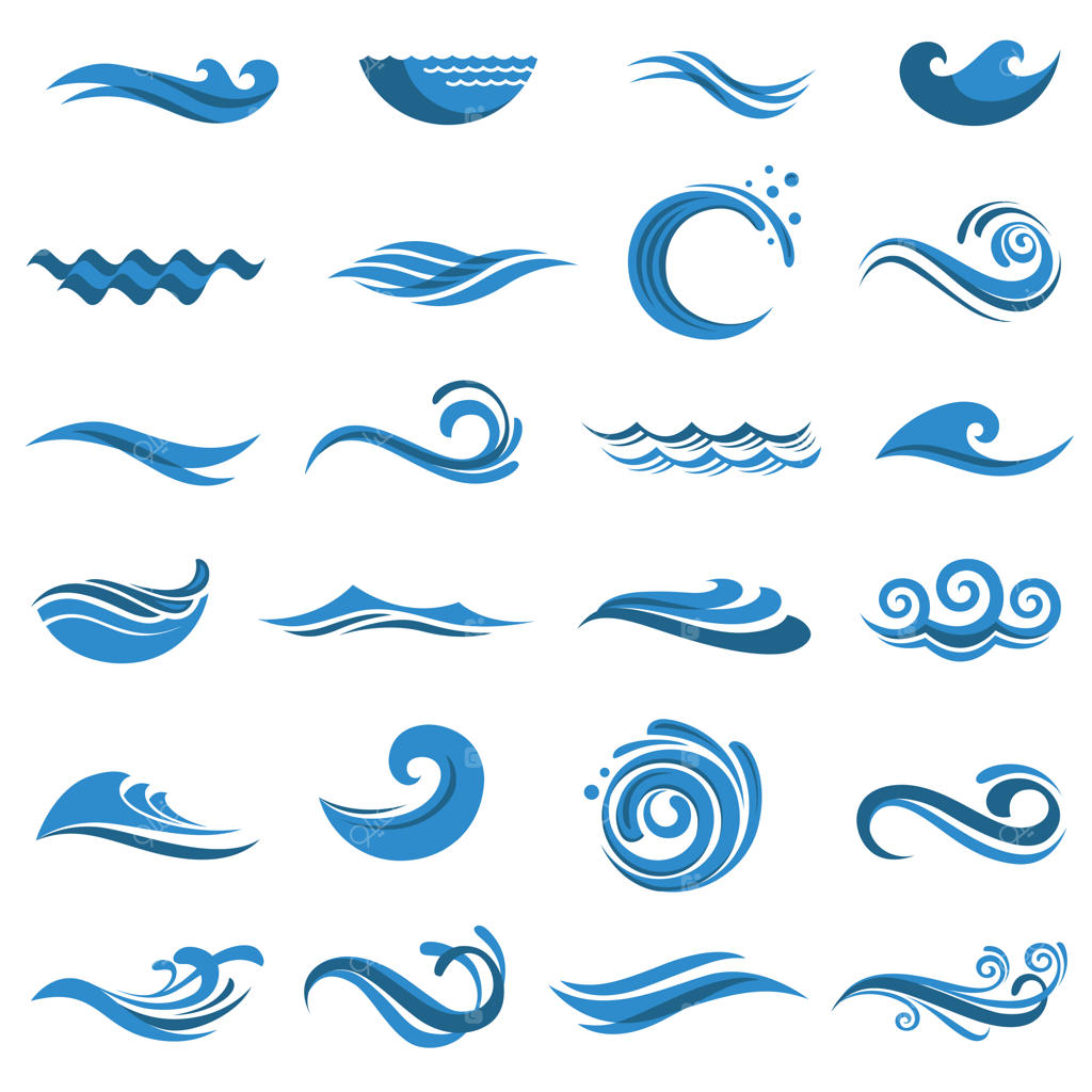 آیکون‌های امواج دریا