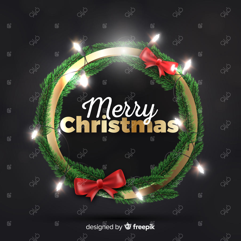 تاج گل کریسمس