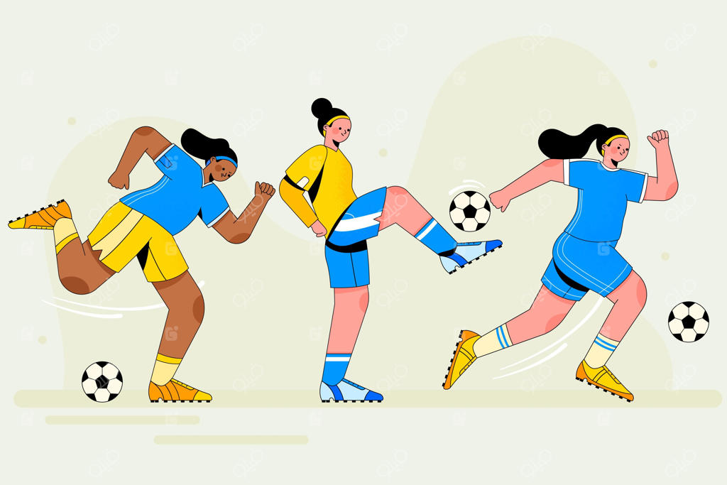 مجموعه فوتبالیست‌های کارتونی