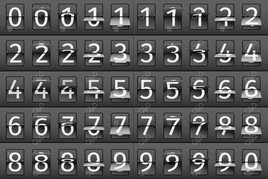 تصویری از اعداد جدول ورود و خروج فرودگاه.