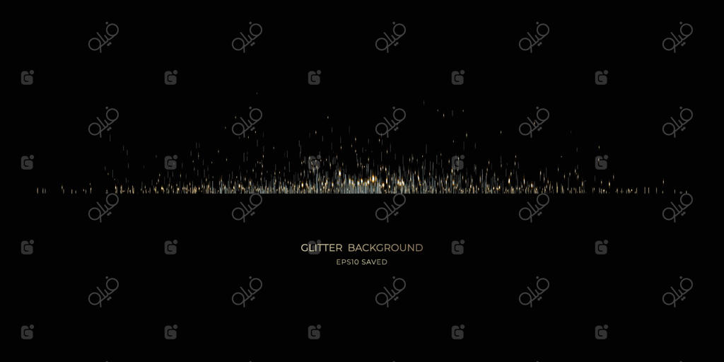 نور غبار طلایی، پس‌زمینه‌ای براق و درخشان