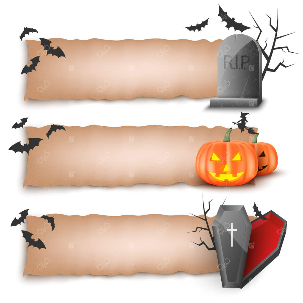 تزیینات هالووین: کدو تنبل‌های ترسناک - تصویرسازی