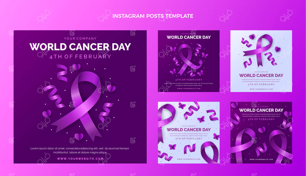مجموعه پست‌های واقع‌گرایانه برای روز جهانی سرطان در اینستاگرام