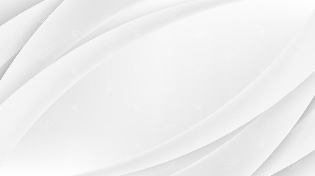 قالب وب مدرن با طراحی لایه‌های سفید و منحنی در پس‌زمینه‌ی ساده