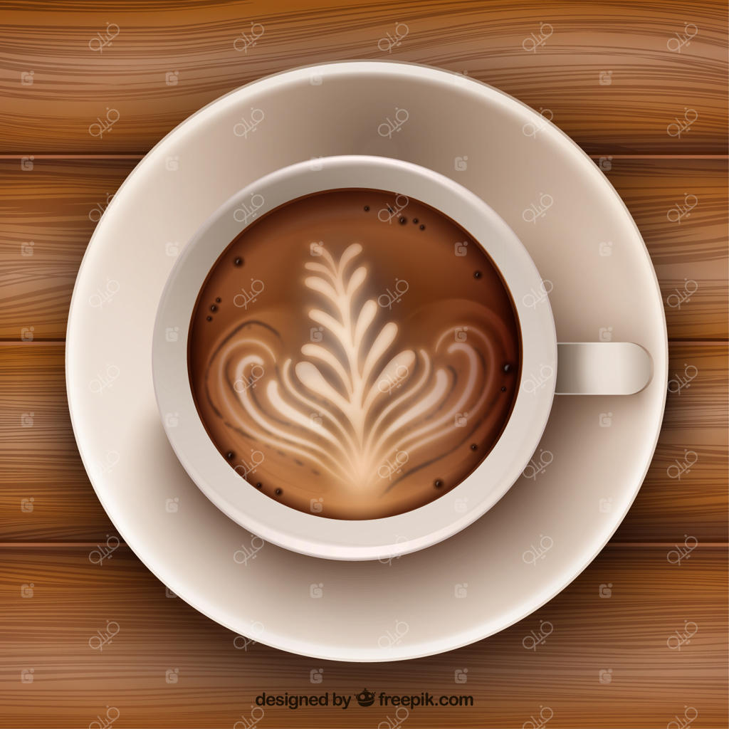 تزئین سطح قهوه