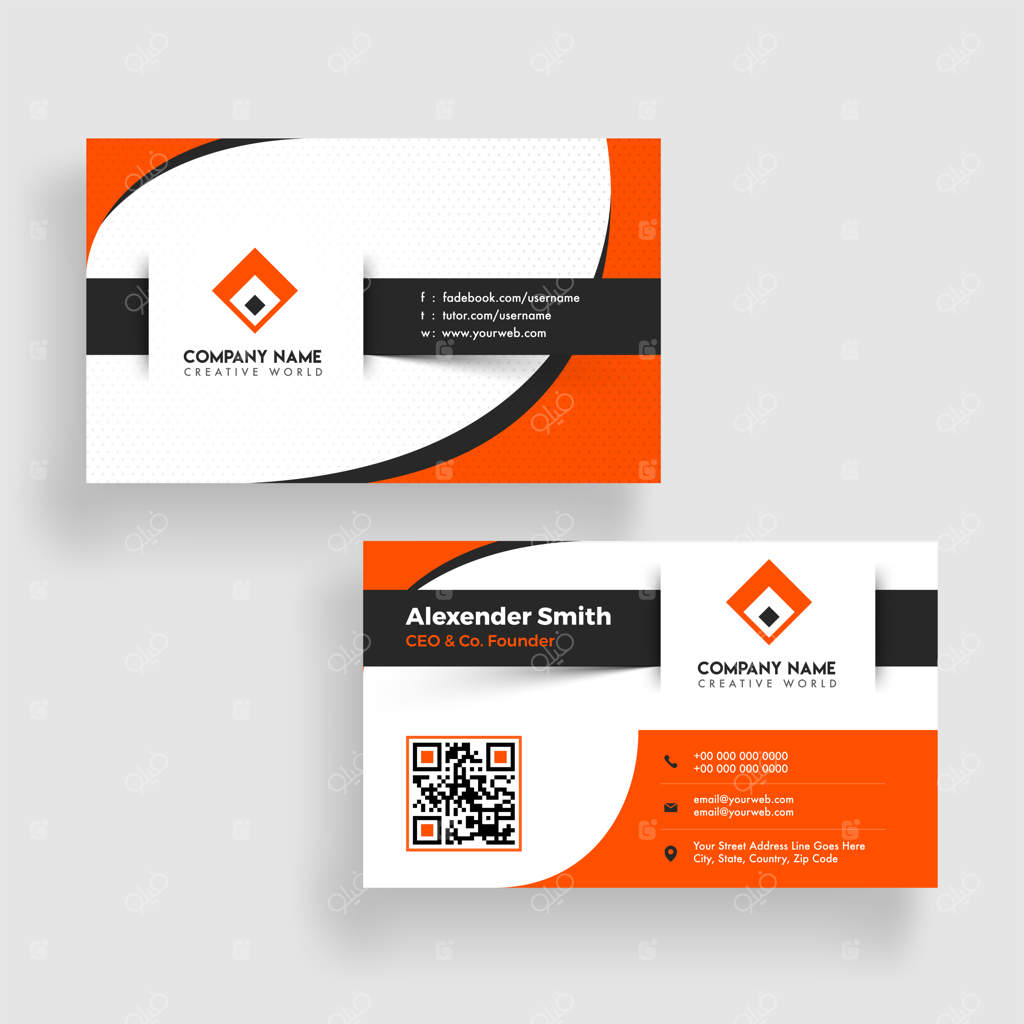 طرح قالب کارت ویزیت مدرن