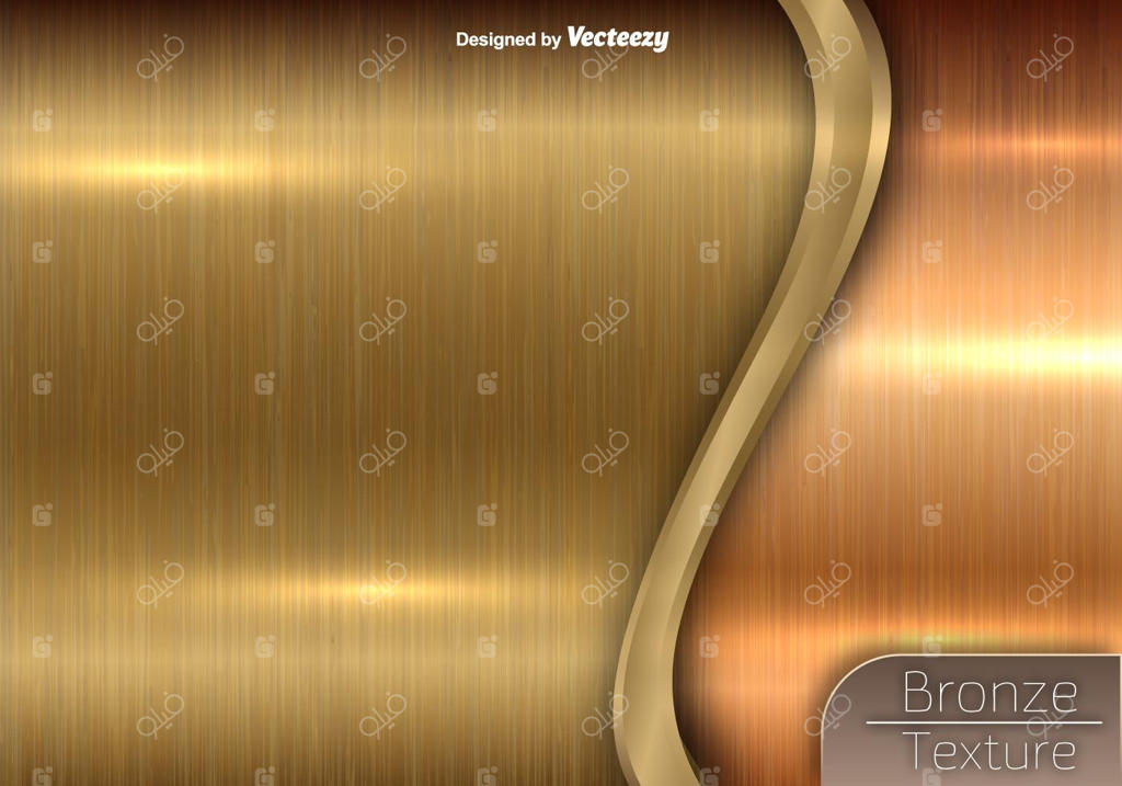 بافت برنزی – پس‌زمینه فلزی وکتور