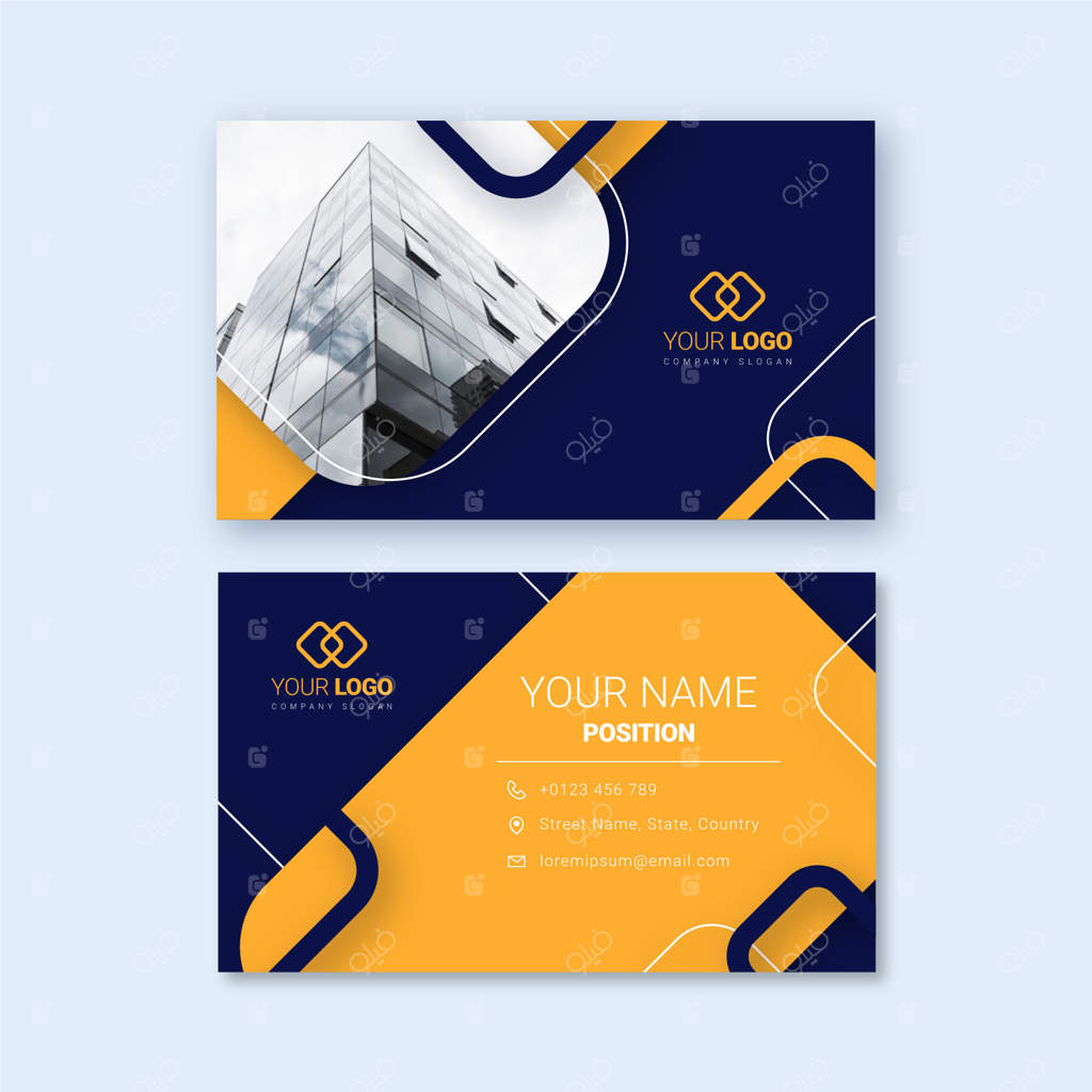 قالب کارت ویزیت شیک با عکس