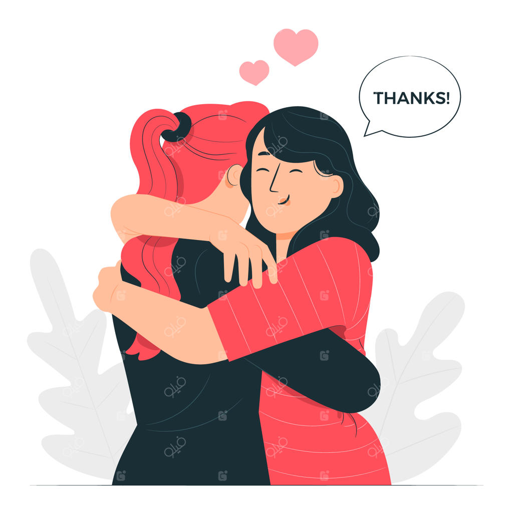 تصویرسازی مفهوم سپاسگزاری فوق‌العاده