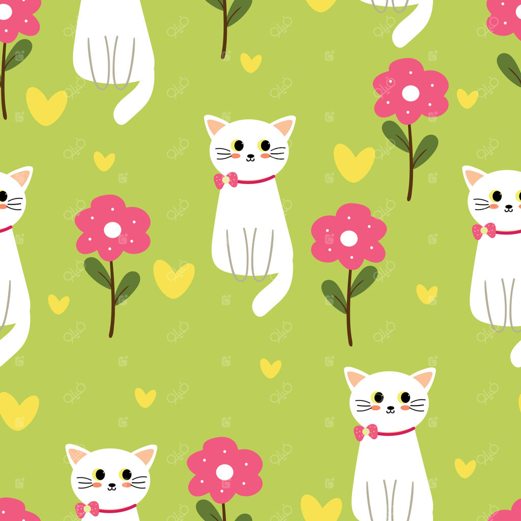 پترن بامزه‌ی گربه‌ها