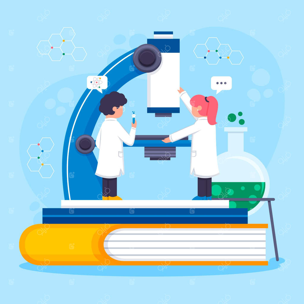 افرادی که در آزمایشگاه با میکروسکوپ کار می‌کنند