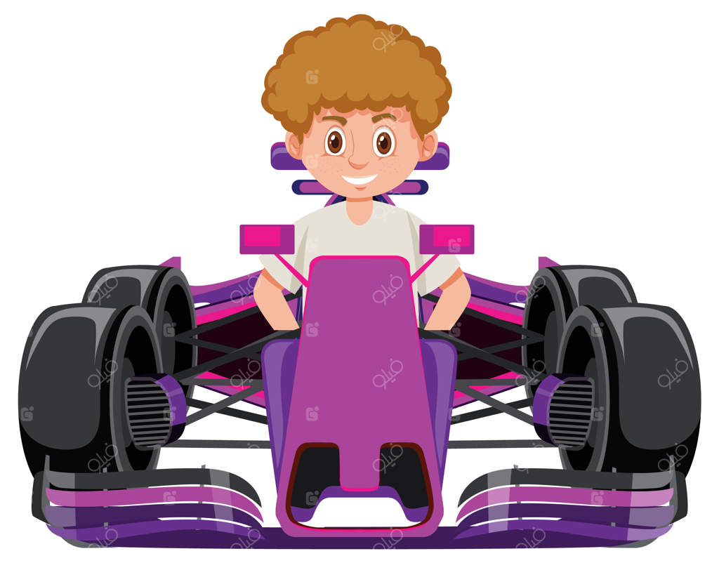 مردی در حال رانندگی خودروی مسابقه‌ای فرمول یک