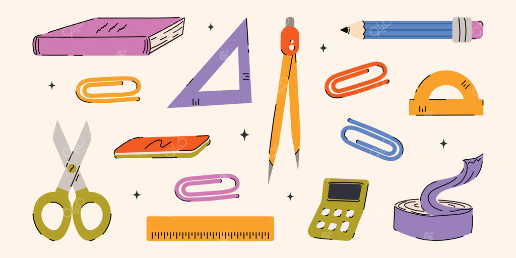 کشف لوازم‌التحریر رنگارنگ مورد نیاز شما در پرو وکتور