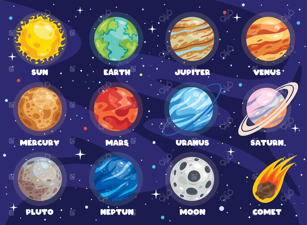 سیاره‌های رنگارنگ منظومه شمسی