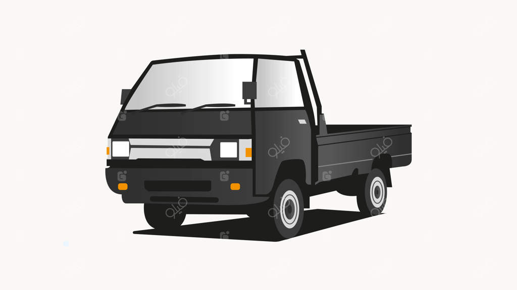 تصویر وکتور وانت بار
