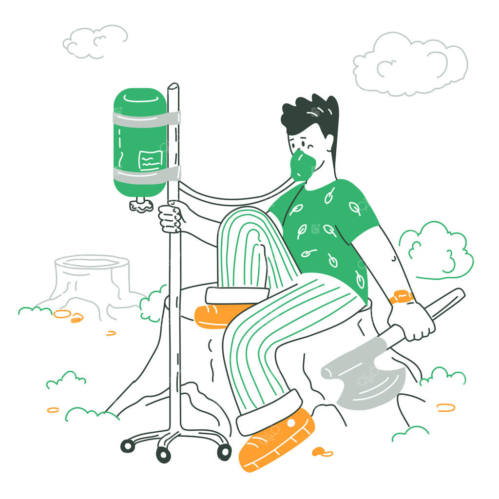 قطع درختان جنگل