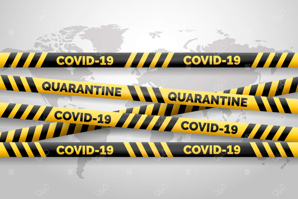 نوارهای واقع‌گرایانه زرد و مشکی کووید-19