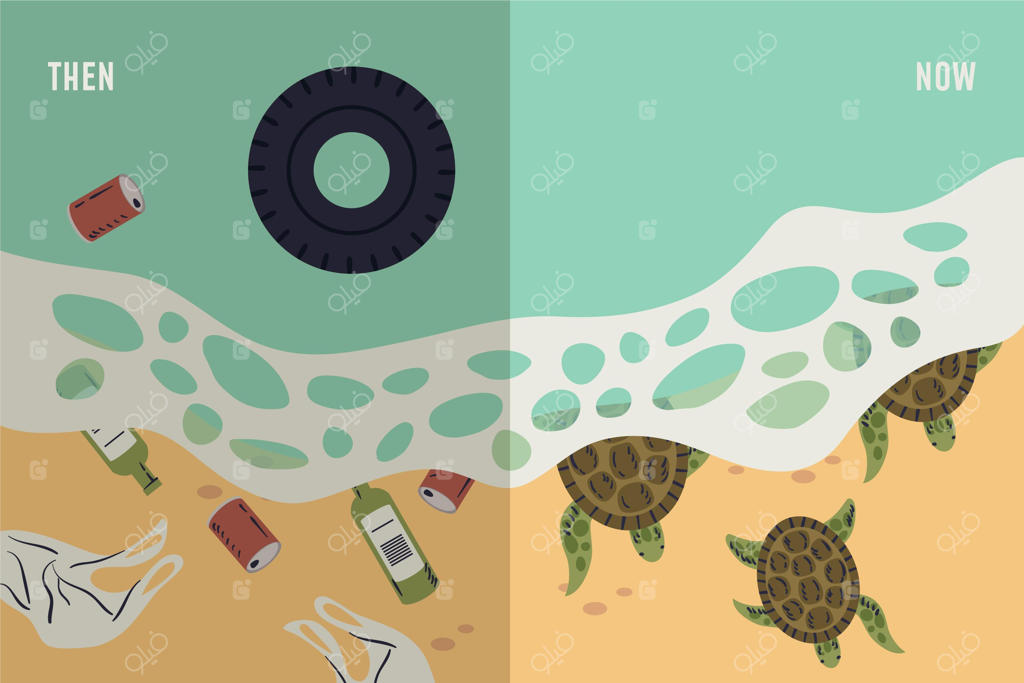 زندگی دریایی پیش و پس از قرنطینه انسان‌ها