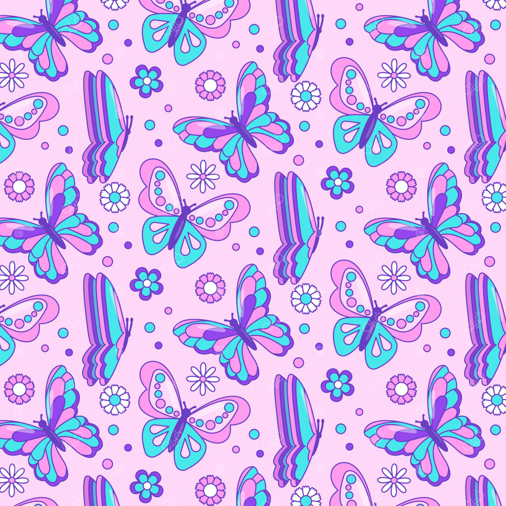 الگوی پروانه با طراحی دستی