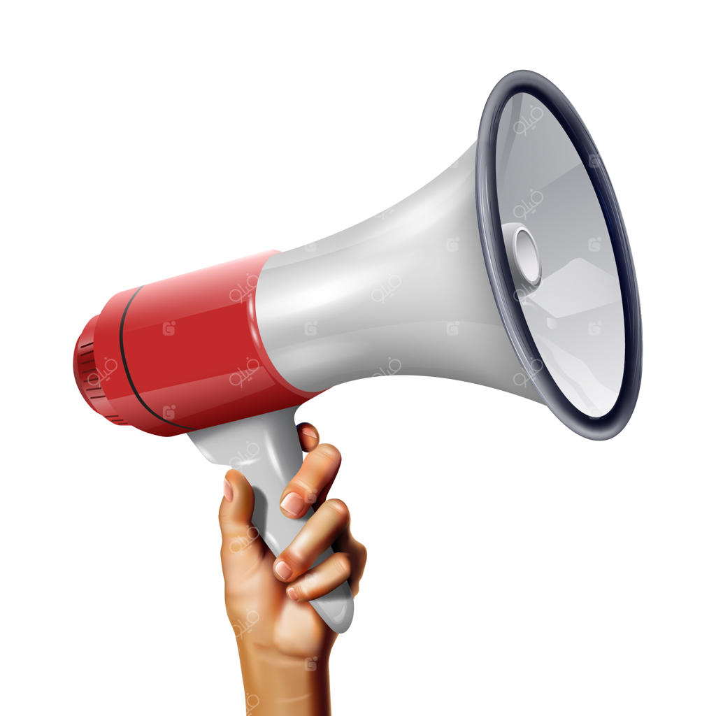 بلندگوی واقع‌گرایانه‌ی وکتور در دست جوان