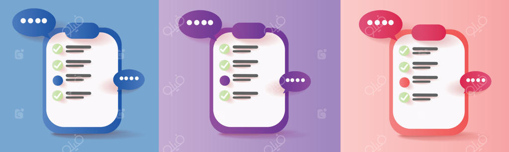 کلیپ‌بورد صورتی سه‌بعدی: طراحی آیکون برای مدیریت کار و کسب و کار تخت و رنگارنگ