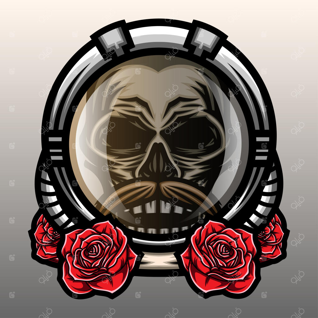 جمجمه با کلاه فضانوردی.