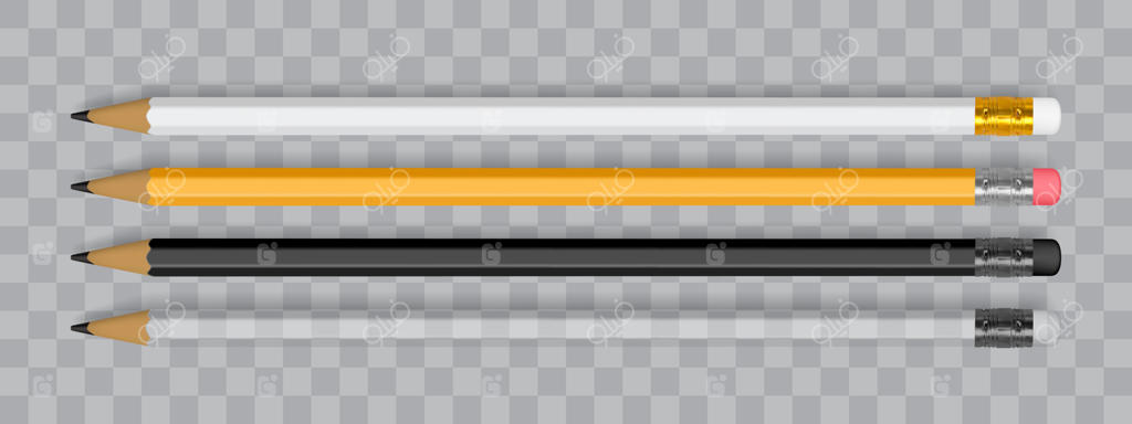 مدادهای سفید، نارنجی و مشکی جدا شده