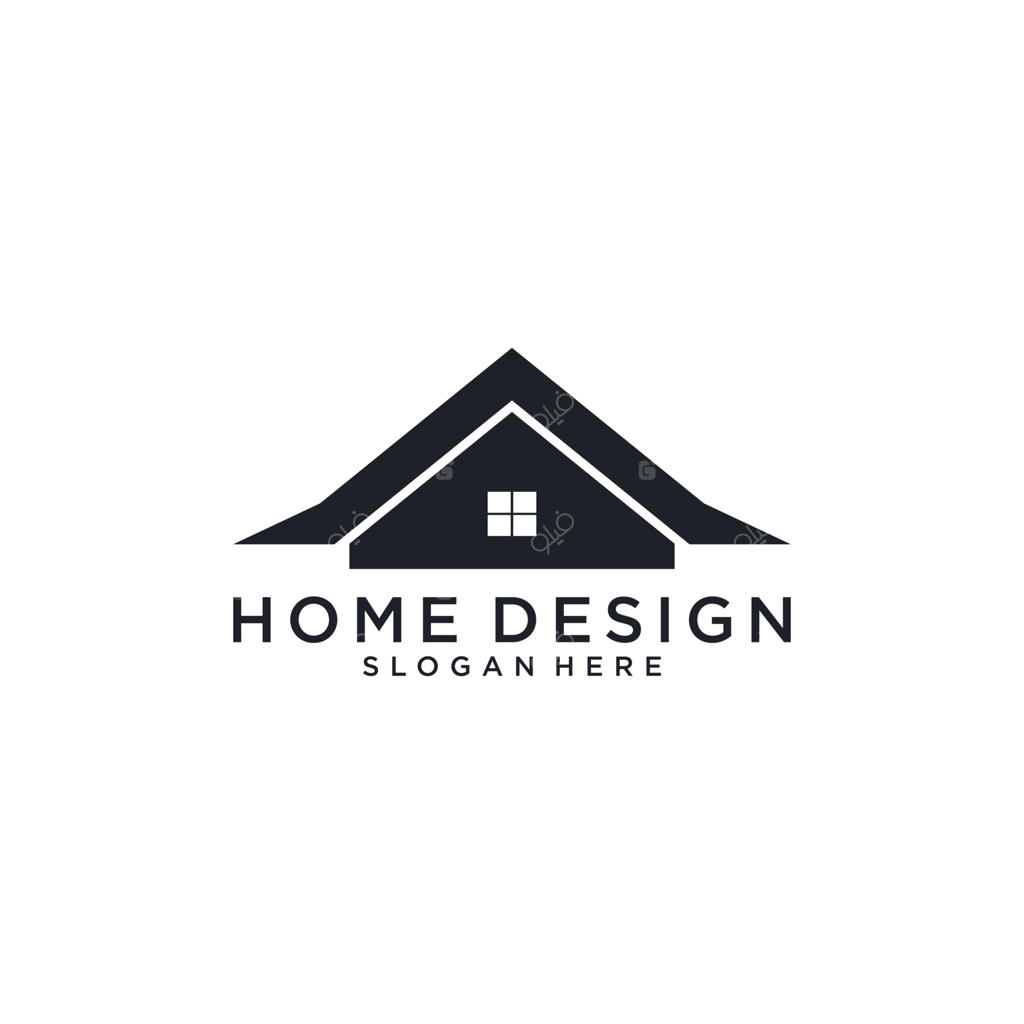 وکتور لوگوی املاک با طرح مفهومی خانه