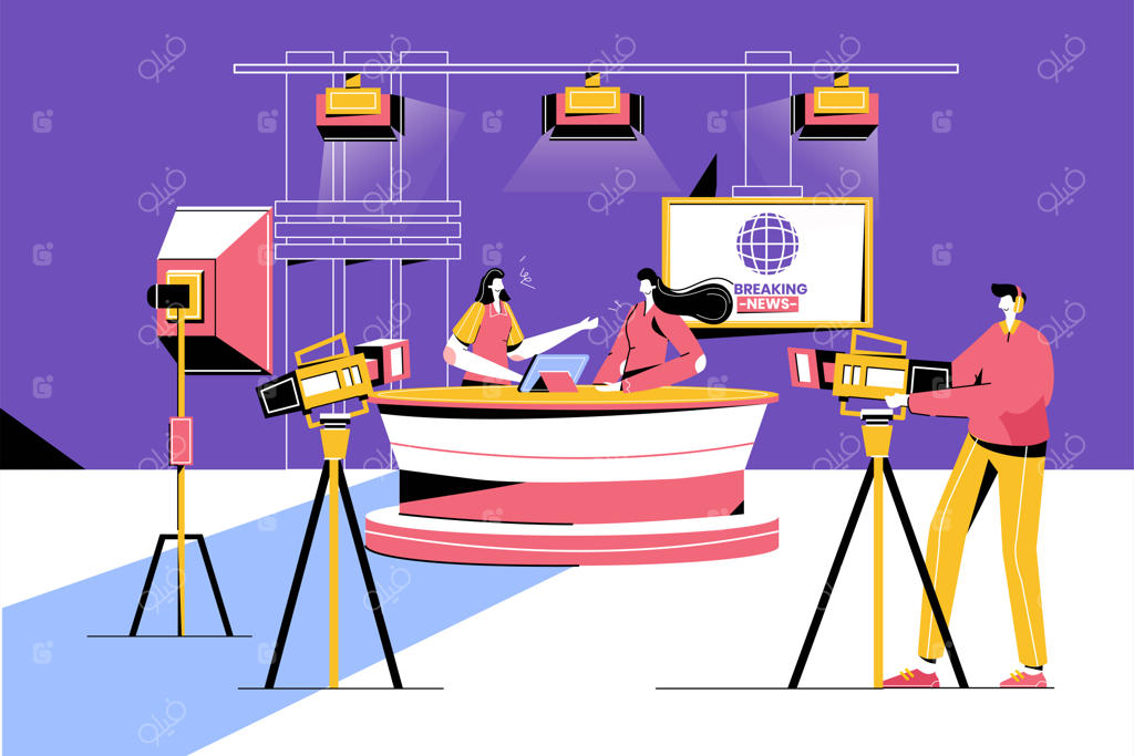 تصویرسازی برداری اخبار فوری