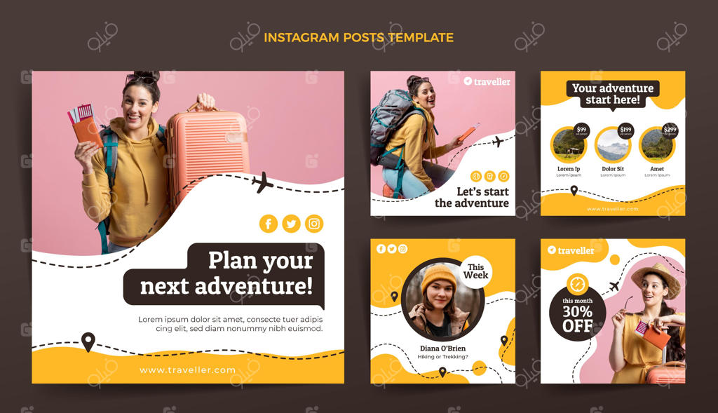 پست اینستاگرامی سفر با زاویه‌ای متفاوت