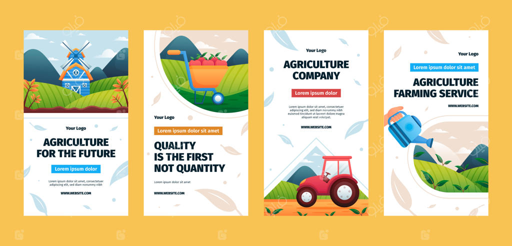 مجموعه استوری‌های اینستاگرام شرکت کشاورزی و تجارت